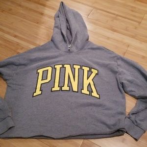 Large Crop PINK Hoodie